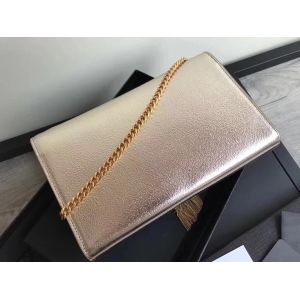 Buy cheap Adjustable Straps Polyester Saint Laurent YSL Woc Bag With Zipper Closure Silver from wholesalers
