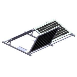 Buy cheap Premium Silver Ballasted Solar Mounting Systems / Flat Roof Solar PV Mounting System from wholesalers