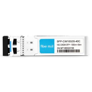 Buy cheap Cisco CWDM-SFP10G-1350 Compatible 10G CWDM SFP+ 1350nm 40km LC SMF DDM Transceiver Module from wholesalers