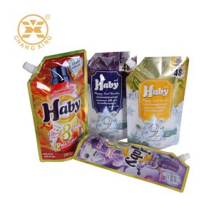 Buy cheap 500ml 1l Washing Powder Packing Pouch Custom Printed With Spout from wholesalers