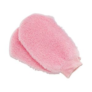 Buy cheap Light Pink Body Scrubbing Gloves Exfoliating Shower Mitt With Elasticity from wholesalers