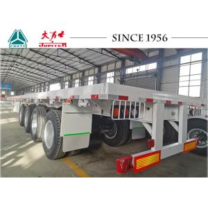 Buy cheap 55T 4 Axle Carbon Steel Q345B Flatbed Semi Trailer For Heavy Cargo Transport from wholesalers