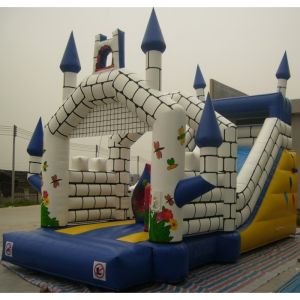 Amusement Inflatable Jumping Castle / Inflatable Jumping Bouncer PVC Tarpaulin