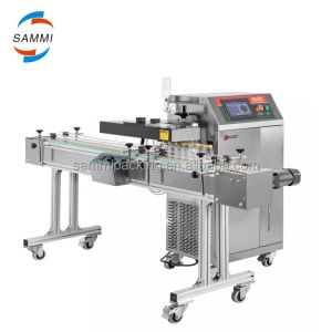 Fully Automatic Continuous Cans Glass Induction Aluminum Foil Sealing Machine