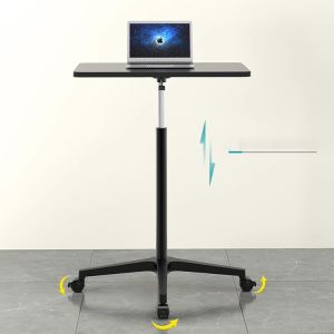 Buy cheap Contemporary Black Wooden Grain Desk for Custom Pneumatic and Coffee Standing Table from wholesalers