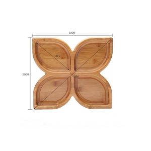 Buy cheap Source Eco-Friendly Bamboo Tray Customizable Specifications for Dried Fruit and Snacks from wholesalers