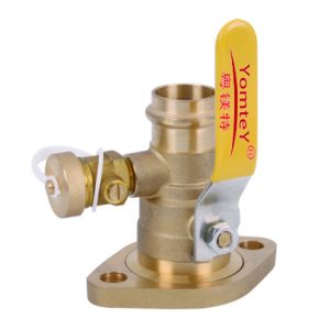 Buy cheap YomteY Brass Press Rotating-Flanged Ball Valve with drain from wholesalers