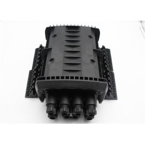 Buy cheap 16F 24F IP68 Black Plastic Fiber Optic Closure For Wall Mount And Outdoor Application from wholesalers