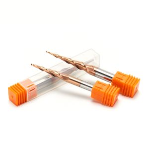 55HRC Carving Bit TiAIN Coating Engraving Machine Meta End Mill