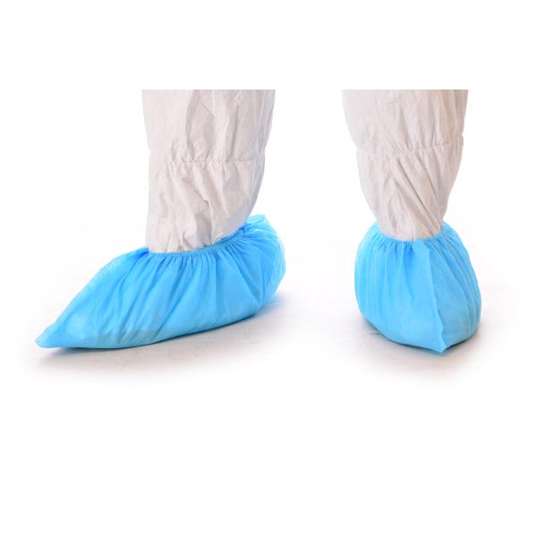 Quality Elastic Rubber At Opening Disposable Non Woven Shoe Cover For Workshop for sale