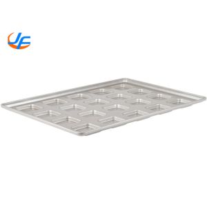 China RK Bakeware China Nonstick Aluminized Steel Square Ciabatta Roll Pan Baking Tray on sale