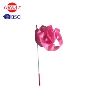 Buy cheap 4m Rhythmic Gymnastics Ribbon With Sticker , Silk Rhythmic Gymnastics Ribbon from wholesalers