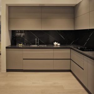 Professional Design Modern Modular Customized Lacquer Paint Mat Finish Kitchen