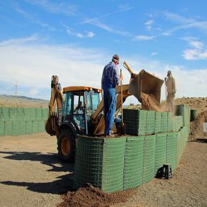 Buy cheap 100x100mm Sand Wall Defensive Barrier Filled Military Box Gabion from wholesalers
