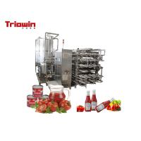 Buy cheap 1500kg Automatic Tomato Paste Processing Line With Evaporator 65.9 Water Consumption product