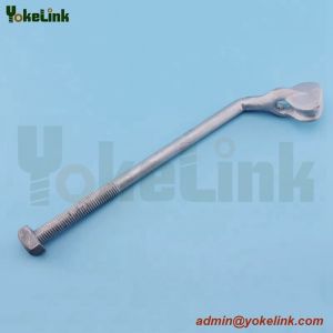 High Strength Galvanized Thimble Eye Bolt 5/8'*10' with Flat Square Nut/Angle