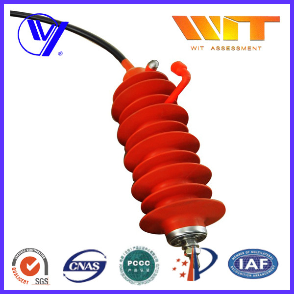 Quality 24KV Electrical Transmission Line Surge Arrester with Silicone Rubber Housing for sale