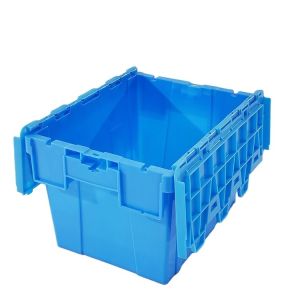 Buy cheap Customized Color Waterproof Crate with Attached Lid Solid Box Style Nesting Crate from wholesalers