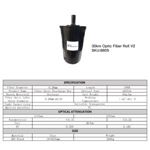 Buy cheap FPV Quadcopter Drone with 30km/rool Range G657A2 Cable Type and -20°C To +60°C Operating Temperature from wholesalers