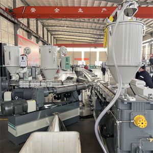 Buy cheap PVC Twin-Screw Plastic Extrution Machine Twin Screw Compounding Extruder from wholesalers