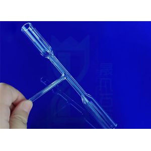 Buy cheap Fused Chemical Burner Quartz Test Tube Double Wall Science Lab Glassware from wholesalers