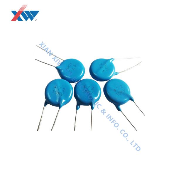High Voltage Ceramic Disc Capacitor With Silve Contact 10KV DC ~ 50 Kv DC 100 ~