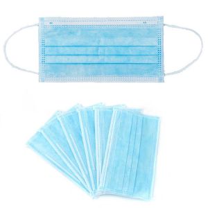 Buy cheap Blue Disposable Dust Masks With Adjustable Nosepiece , Earloop Medical Mask from wholesalers
