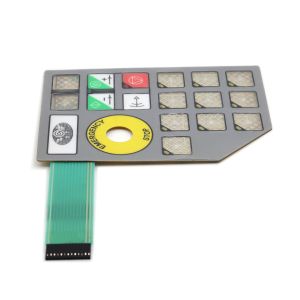 Waterproof Capacitive Membrane Keypad With PET Circuit ZIF Connector