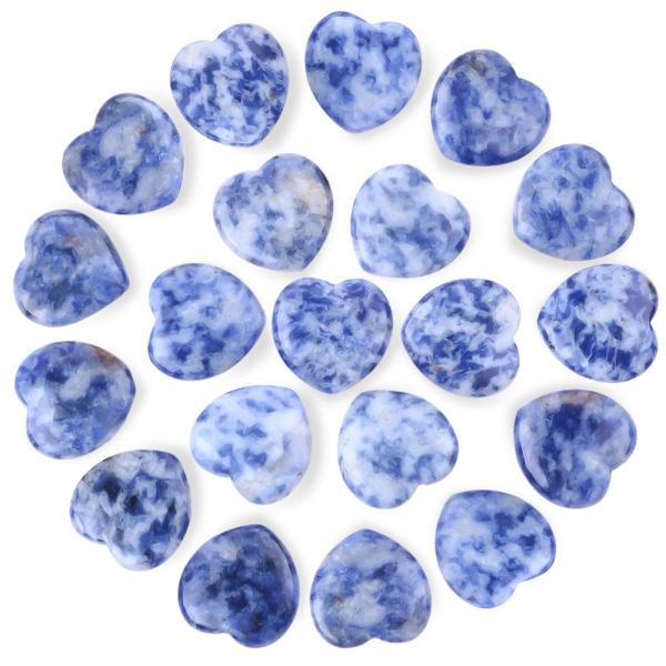 Quality Glossy 0.8 Inch Heart Shaped Healing Crystals Release Pressure for sale