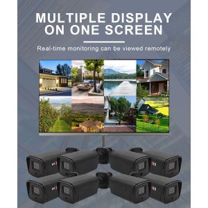 8CH Full HD Face Detection Cctv Camera Night Vision Waterproof Bullet Camera