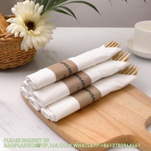 Buy cheap Pre Rolled Bamboo Cutlery Pack Bamboo Utensils (6.7