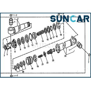 Buy cheap Crowd Cylinder AR105687 Repair Seal Kit Deere Sealing Kit For Excavator 890A Models from wholesalers