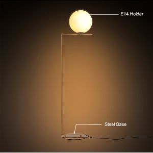 Modern minimalist floor lamp living room bedroom bedside vertical lamp milk