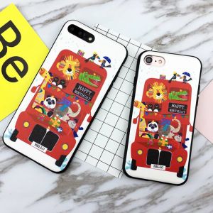 Buy cheap Soft TPU Silk Grain Zoo Animals Family Pattern Back Cover Cell Phone Case For iPhone 7 6s Plus from wholesalers