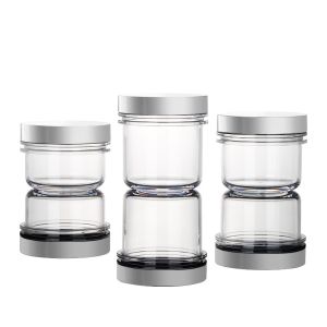 Buy cheap 50ml Empty Plastic Jars With Lids , Transparent Plastic Beauty Containers from wholesalers