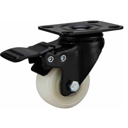 light duty 2 inch white PP caster, 2.5 inch, 3 inch PP castor, swivel PP caster,