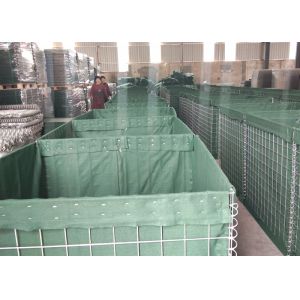 Galvanized Wire Mesh 4mm Hesco Bastion Wall For Defensive