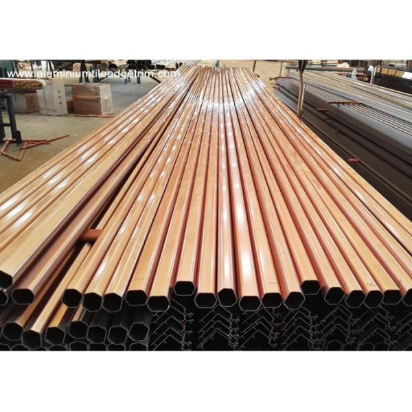 Buy cheap Rose Gold Aluminium Wardrobe Rail Tube , Extruded Aluminium Sections from wholesalers