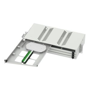 Buy cheap 19 Inch Fiber Optic Patch Panel Sub ODF with SC LC Connectors and Cold Rolled Steel from wholesalers