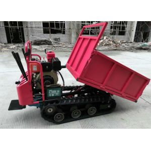 Durable Small Tracked Dumpers / Rubber Track Carriers With Automatic Transmissio