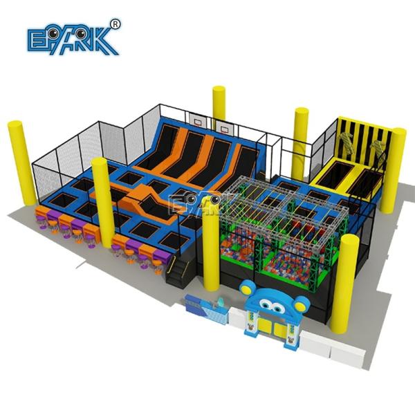 Quality Trampoline Park Soft PlayTrampoline Indoor Playground Equipment Play Gym Jungle Theme for sale