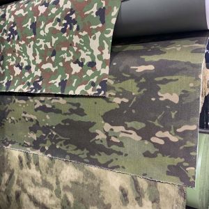 TGKELL Webbing Camouflage Canvas Material PU Coating 1.5M Width