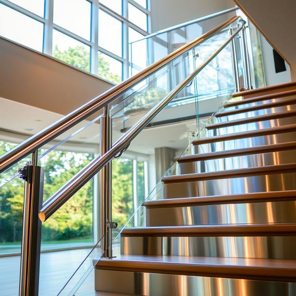Quality Sleek Adjustable Stainless Steel Handrails for Decks and Patios for sale
