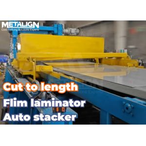 High Auto Heavy duty sheet coil cutting machine With A Film Laminator 1.5mm -2