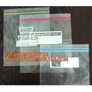 Buy cheap High Quality Two Track Transparent Vacuum Plastic PE Zipper for package bag, separable plastic open end double track zip from wholesalers