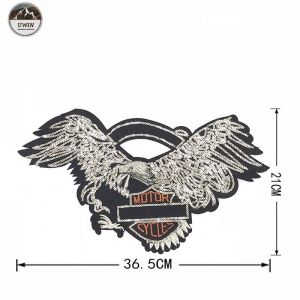 Personalized Sequined Embroidered Eagle Patches Cartoons Image For Clothing