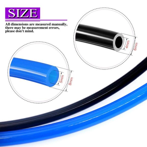 5*8mm PA6 PA12 PU Material Flexible Plastic Air Hose Pipe for Eco-friendly Production