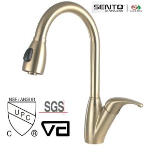 Buy cheap Gold Colour cupc kitchen faucet with PVD from wholesalers