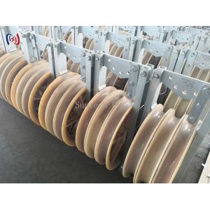 Buy cheap 60KN Aluminum Nylon Sheaves Pulleys Three Sheave Transmission Stringing Blocks from wholesalers