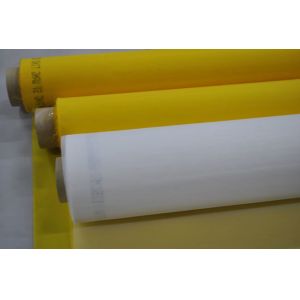 90T 63 Micron Monofilament Polyester Screen Printing Mesh With Yellow